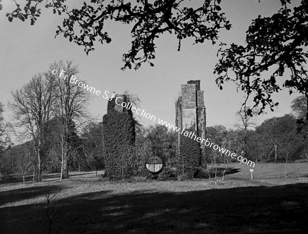 BIRR CASTLE  CASTLE AND REMAINS OF BUILDING FOR FAMOUS TELESCOPE